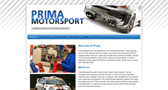 Desktop Screenshot of primamotorsport.com